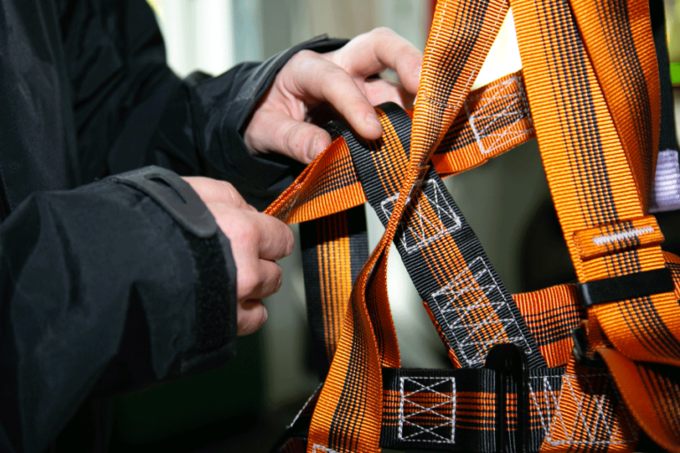 Inspecting fall protection PPE
