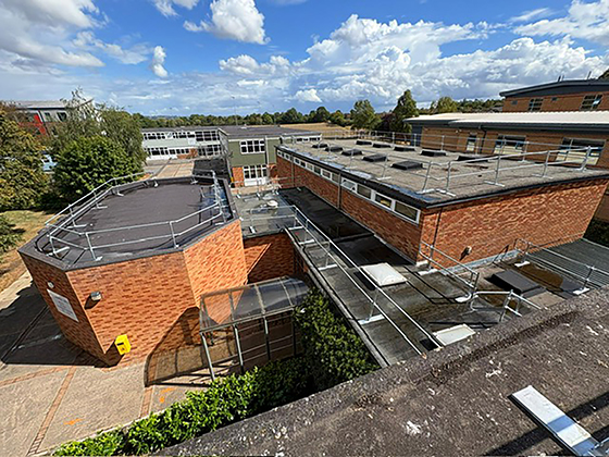 Roof safety and fall protection on educational roofs